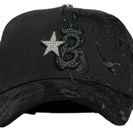 Barbas Hats B-Star Graffiti black snapback cap
