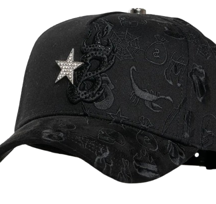 Barbas Hats B-Star Graffiti black snapback cap