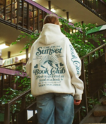 Book Club Oversized Lux Dandy Gray Hoodie