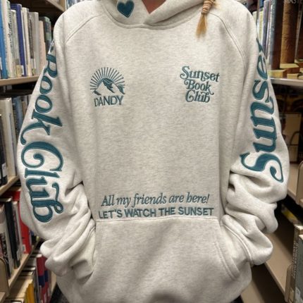 Book Club Oversized Lux Dandy Gray Hoodie