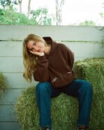 Cowgirl Oversized Lux Hoodie in Brown