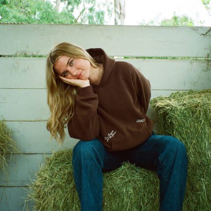 Cowgirl Oversized Lux Hoodie in Brown