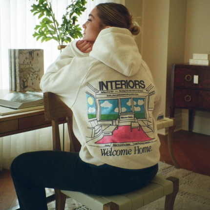 Dandy Interiors Luxury Oversized Hoodie in Gray