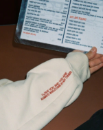 Diner Crew Neck Sweatshirt Cream