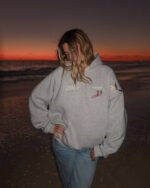 Endless Summer Oversized Lux Hoodie in Dark Heather