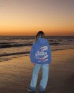Endless Summer Oversized Lux Hoodie in Vintage Washed Blue