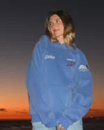 Endless Summer Oversized Lux Hoodie in Vintage Washed Blue