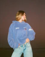 Endless Summer Oversized Lux Hoodie in Vintage Washed Blue