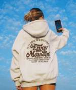 Enjoy the Moment Dandy Oversized Hoodie Lux Heather Gray