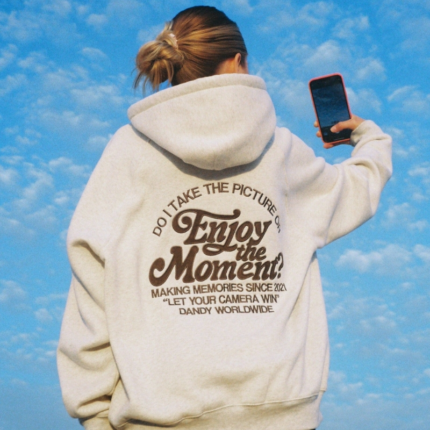 Enjoy the Moment Dandy Oversized Hoodie Lux Heather Gray