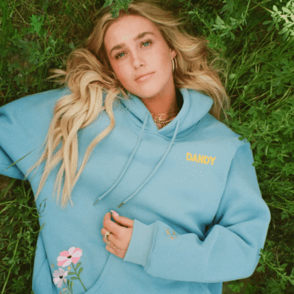 Gift Giving Oversized Lux Hoodie in Blue
