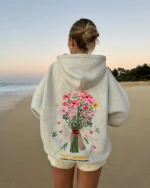 Gift Giving Oversized Lux Hoodie in Heather Gray