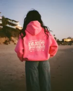 Heart on My Sleeve Oversized Lux Hoodie in Vintage Washed Pink