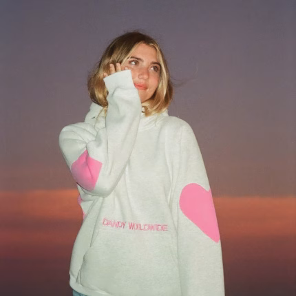 Heather Gray Dandy Big Heart Luxe Oversized Hoodie