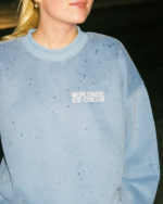 Ice Cream Crew Neck Sweatshirt Blue