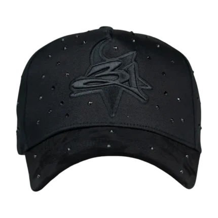 LA Crystals Black Thirty One Hat