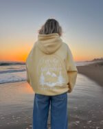 Let's Go On An Adventure Oversized Lux Hoodie in Butter Yellow