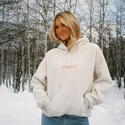 Let’s Watch the Sunset Oversized Lux Hoodie in Heather Gray