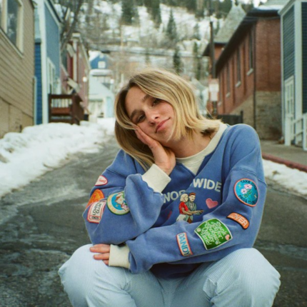 Lovers Club Crew Neck Sweatshirt Vintage Washed Blue