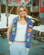 Lovers Club Crew Neck Sweatshirt Vintage Washed Blue