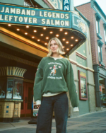 Lovers Club Crew Neck Sweatshirt Vintage Washed Green