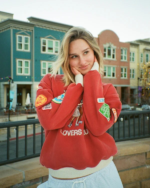 Lovers Club Crew Neck Sweatshirt Vintage Washed Red