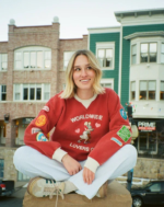 Lovers Club Crew Neck Sweatshirt Vintage Washed Red