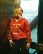 Lovers Club Crew Neck Sweatshirt Vintage Washed Red