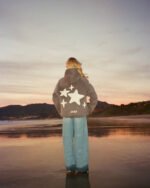 Lucky Stars Oversized Lux Hoodie in Dark Gray