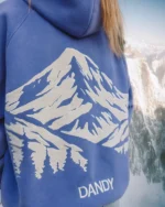 Mountain Oversized Lux Hoodie in Vintage Washed Blue