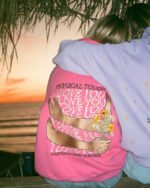 Physical Touch Oversized Lux Hoodie in Hot Pink