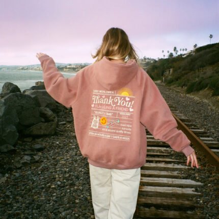 Quality Time Oversized Lux Hoodie in Light Brown