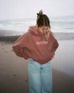 Quality Time Oversized Lux Hoodie in Light Brown