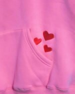 Quality Time Oversized Lux Hoodie in Pink