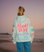 Road Trip Oversized Lux Hoodie in Dark Heather