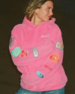 Road Trip! Oversized Lux Hoodie in Vintage Washed Pink