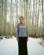 Ski Team Knit Sweater Gray