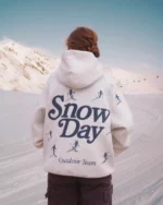 Snow Day Oversized Lux Hoodie in Heather Gray