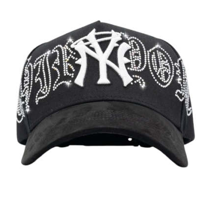 Thirty One Ny Crystals Black White Hat