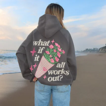 What If Oversized Lux Hoodie in Dark Gray