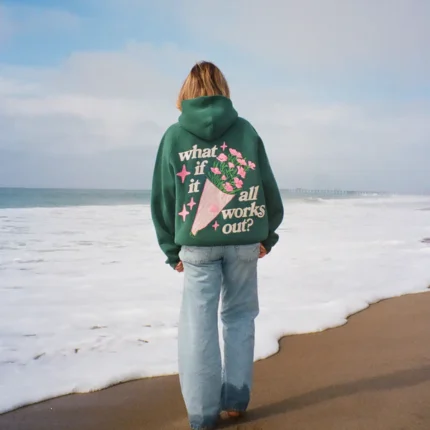 What If Oversized Lux Hoodie in Green