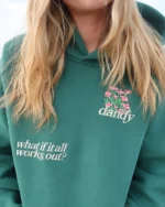 What If Oversized Lux Hoodie in Green