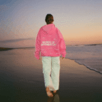 Words of Affirmation Oversized Lux Hoodie in Vintage Washed Pink