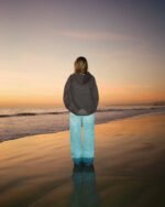 Yin+Yang Let's Watch the Sunset Oversized Lux Hoodie Charcoal Gray