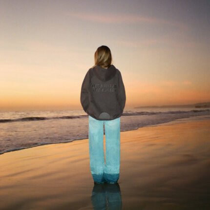 Yin+Yang Let's Watch the Sunset Oversized Lux Hoodie Charcoal Gray