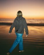 Yin+Yang Let's Watch the Sunset Oversized Lux Hoodie Charcoal Gray