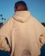 Yin+Yang Let's Watch the Sunset Oversized Lux Hoodie Cream